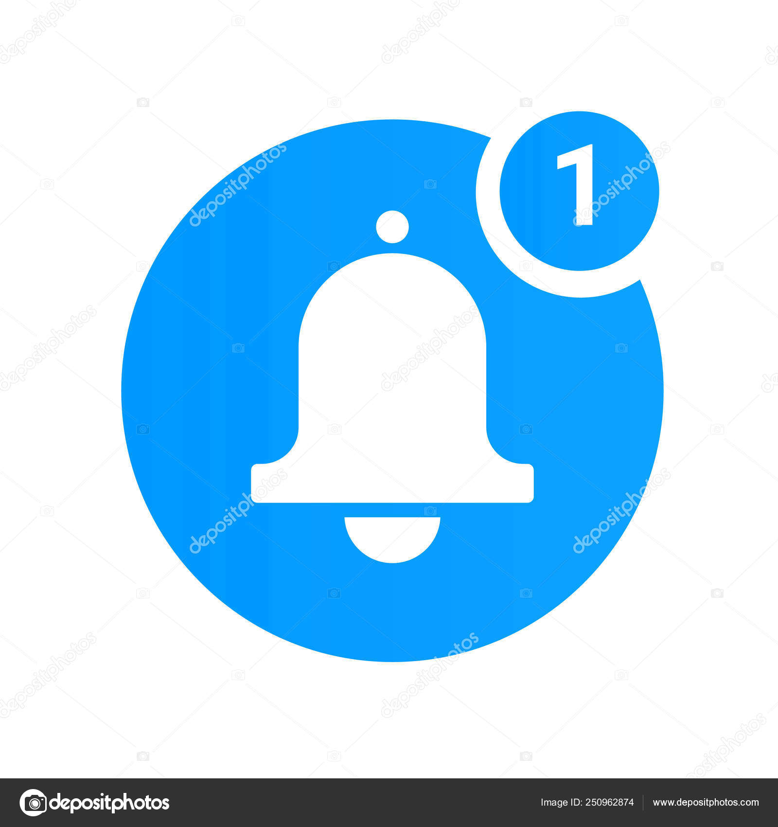 Notification Bell Icon For Incoming Inbox Message Vector Ringing Bell And Notification Number Vector Image By C Abdulzade Yaroslav Vector Stock 250962874