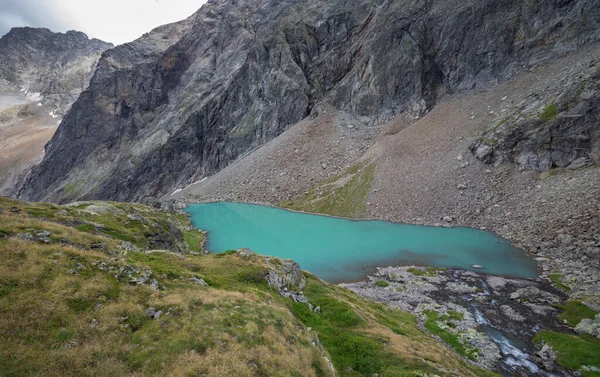 Panorama Montaña Gradual Parque Nacional Hohe Tauern Con Vista Valle —  Fotos de Stock