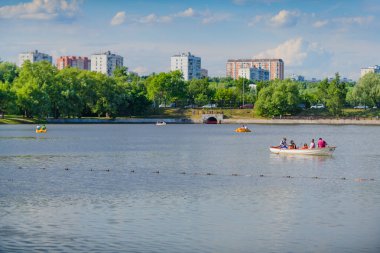 Ünlü Rezerv Müzesi ve Tsaritsyno parkı. Moskova. Rusya