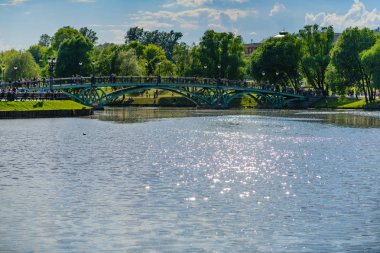 Ünlü Rezerv Müzesi ve Tsaritsyno parkı. Moskova. Rusya