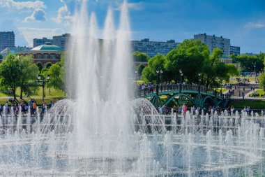 Ünlü Rezerv Müzesi ve Tsaritsyno parkı. Moskova. Rusya