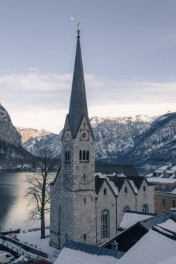 Avusturya'nın Hallstatt dağ köyü. Avusturya