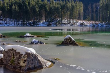 Hintersee Gölü. Bavyera. Almanya