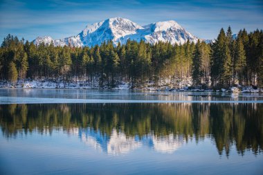 Hintersee Gölü. Bavyera. Almanya
