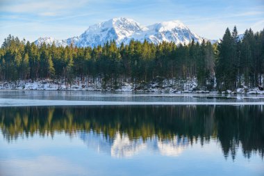 Hintersee Gölü. Bavyera. Almanya