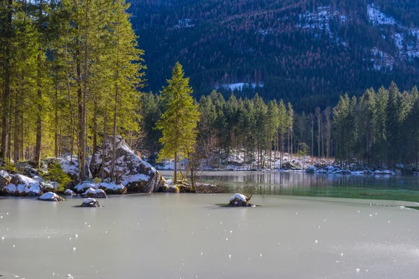 Jezioro Hintersee. Bawarii. Niemcy — Zdjęcie stockowe