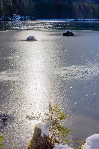 Jezioro Hintersee. Bawarii. Niemcy — Zdjęcie stockowe