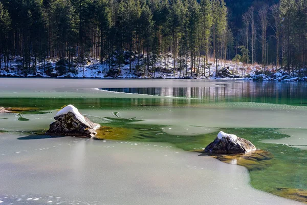Jezioro Hintersee. Bawarii. Niemcy — Zdjęcie stockowe