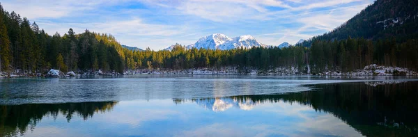 Panorama lacului Hintersee. Bavaria. Germania — Fotografie, imagine de stoc