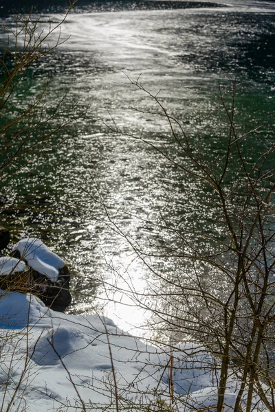 Jezero Hintersee. Bavorsku. Německo — Stock fotografie