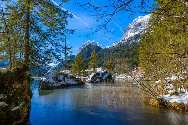 Lago Hintersee. Baviera. Paesi Bassi — Foto Stock