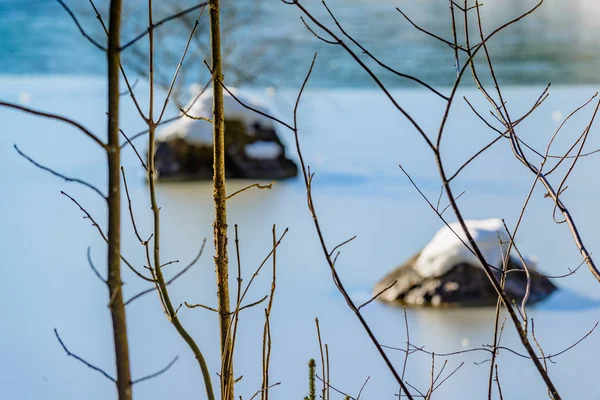 Jezero Hintersee. Bavorsku. Německo — Stock fotografie