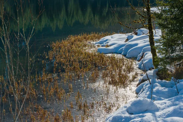 Jezero Hintersee. Bavorsku. Německo — Stock fotografie