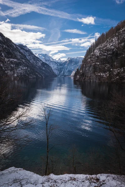 自然和草图附近的科尼希斯湖 巴伐利亚 — 图库照片