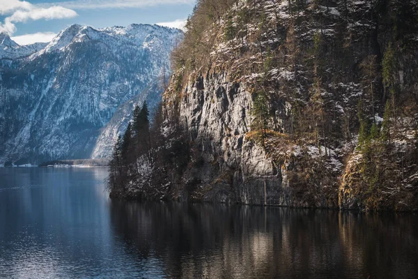 Natura Schizzi Vicino Lago Konigssee Baviera Paesi Bassi — Foto Stock