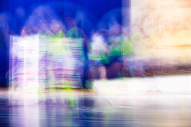 Dansta soyut hareket. Çocuk topluluğu. Moskova. Rusya