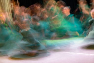 Dansta soyut hareket. Çocuk topluluğu. Moskova. Russi