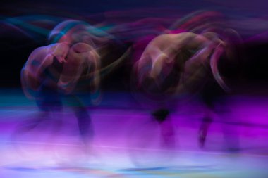 Dansta soyut hareket. Çocuk topluluğu. Moskova. Russi