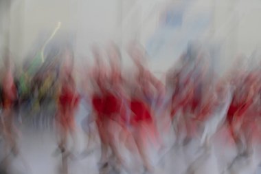 Dansta soyut hareket. Çocuk topluluğu. Moskova. Rusya