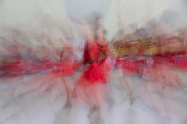 Movimento Abstrato Dança Conjunto Crianças Moscovo Rússia — Fotografia de Stock