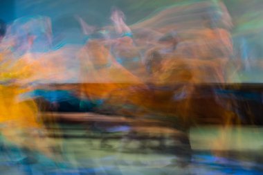 Dansta soyut hareket. Çocuk topluluğu. Moskova. Rusya