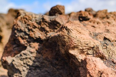 Salinas de janubio güzel bir manzara. Lanzarote. Kanarya Adaları. İspanya