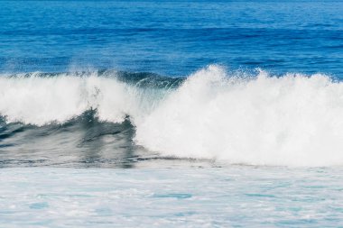 La Santa bodyboarding ve sörf için iyi bir yerdir. Lanzarote. Kanarya Adaları. İspanya