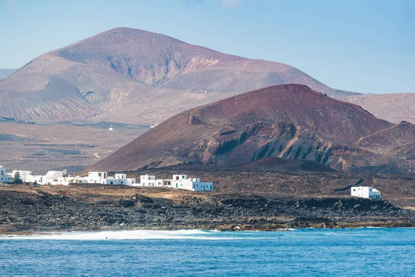 Santa Good Place Bodyboarding Surfing Lanzarote Canary Islands Spain — Stock Photo, Image