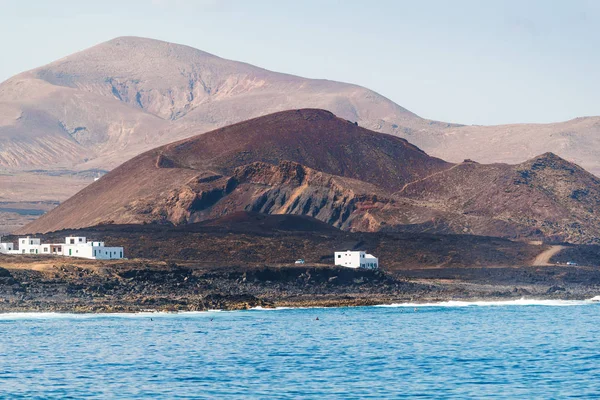 Santa 是身体冲浪和冲浪的好地方 兰萨罗特岛加那利群岛 西班牙 — 图库照片