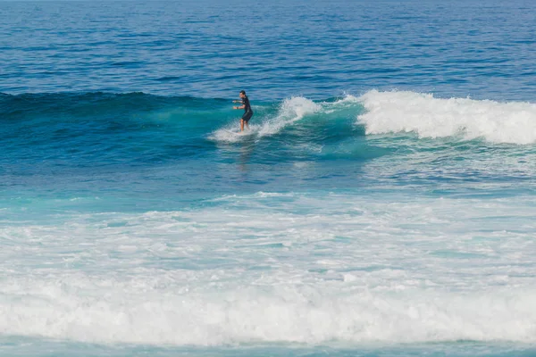 Santa Jest Dobrym Miejscem Bodyboarding Surfing Lanzarote Wysp Kanaryjskich Hiszpania — Zdjęcie stockowe