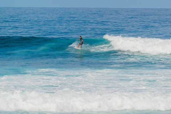 Santa Jest Dobrym Miejscem Bodyboarding Surfing Lanzarote Wysp Kanaryjskich Hiszpania — Zdjęcie stockowe