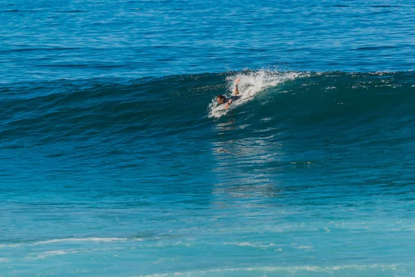 Santa Egy Hely Bodyboarding Szörf Lanzarote Kanári Szigeteken Spanyolország — Stock Fotó