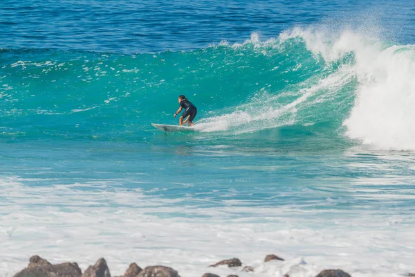 Santa Een Goede Plek Voor Bodyboarden Surfen Lanzarote Canarische Eilanden — Stockfoto