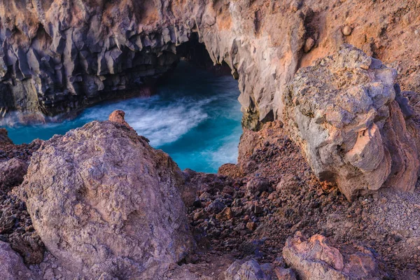 Ilha Lanzarote Diamante Entre Outras Ilhas Canárias Espanha — Fotografia de Stock