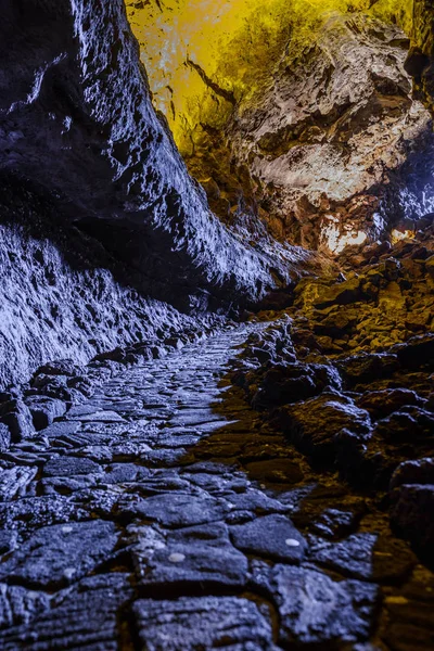 Isola Lanzarote Diamante Tra Altre Isole Canarie Spagna — Foto Stock