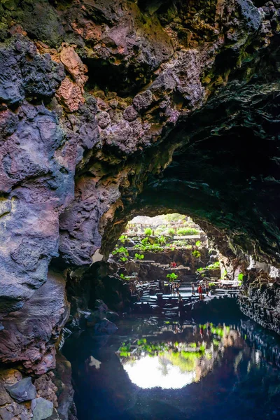 Isola Lanzarote Diamante Tra Altre Isole Canarie Spagna — Foto Stock