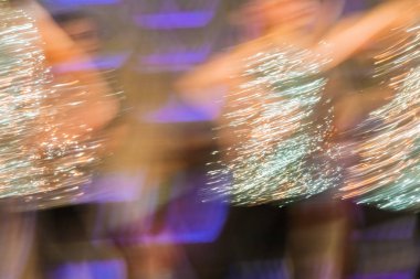 Dans güzel hareketleri, uzun pozlama vurdu. Moskova. Rusya