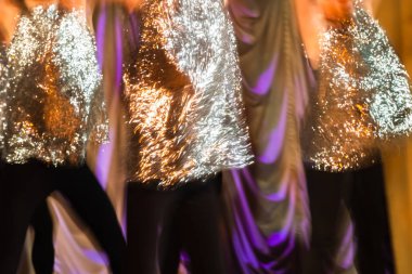 Dans güzel hareketleri, uzun pozlama vurdu. Moskova. Rusya