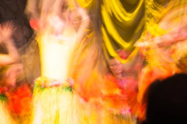 Dans güzel hareketleri, uzun pozlama vurdu. Moskova. Rusya