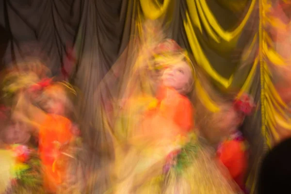 Beautiful Movements Dance Shot Long Exposure Moscow Russia — Stock Photo, Image