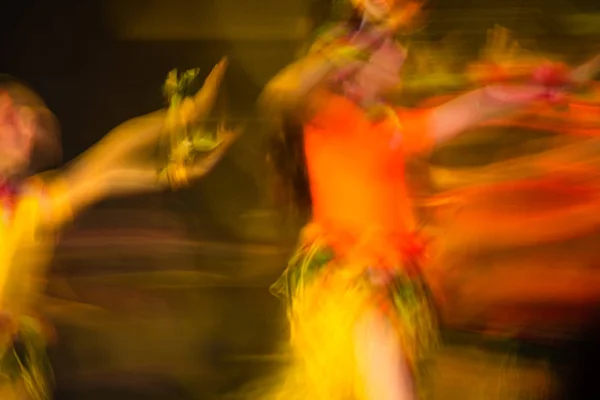 Beautiful Movements Dance Shot Long Exposure Moscow Russia — Stock Photo, Image