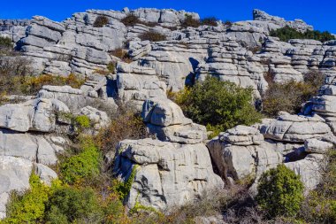 El Torcal de Antequera güneyde bulunan bir doğa rezervi 