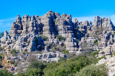 El Torcal de Antequera güneyde bulunan bir doğa rezervi 