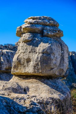 El Torcal de Antequera güneyde bulunan bir doğa rezervi 