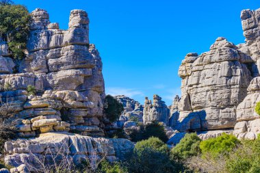 El Torcal de Antequera güneyde bulunan bir doğa rezervi 