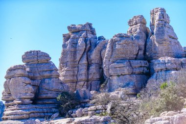El Torcal de Antequera güneyde bulunan bir doğa rezervi 