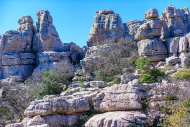 El Torcal de Antequera güneyde bulunan bir doğa rezervi 