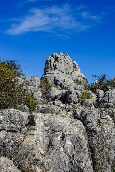 El Torcal de Antequera to rezerwat przyrody położony na południu — Zdjęcie stockowe