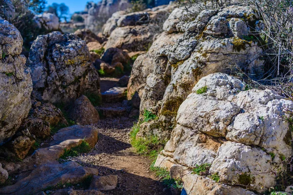 El Torcal de Antequera is a nature reserve located to the south — Stock Photo, Image