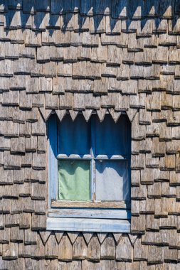 Mont Saint-Michel Ortaçağ manastırında. Tapınaklar detayları 